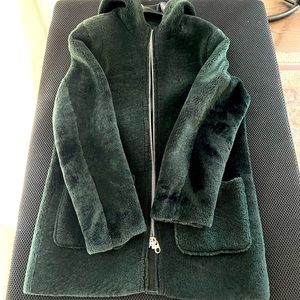 Sandro genuine sheepskin coat
